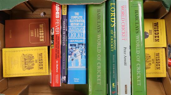 A collection of cricketing books
